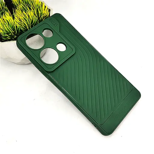 [PO14BMINOT13PR-12-11] Xiaomi Redmi Note 13 Pro GEAR 4 Luxuary Carbon Texture Soft Silicone Back Case (Green)