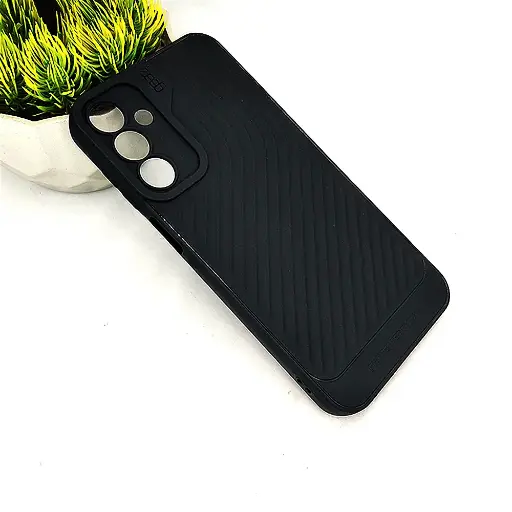 [PO14BSA16-12-2] Samsung Galaxy A16 4G|5G GEAR 4 Luxuary Carbon Texture Soft Silicone Back Case (Black)