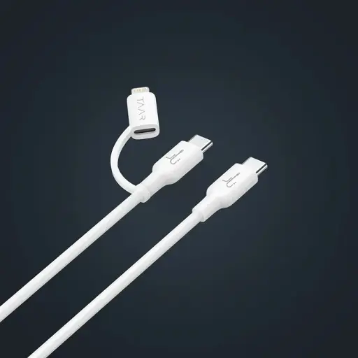 [DCT3T0LTAAR-1] Taar Fusion 2-in-1 Type-C to Type-C & iPhone Charging Cable