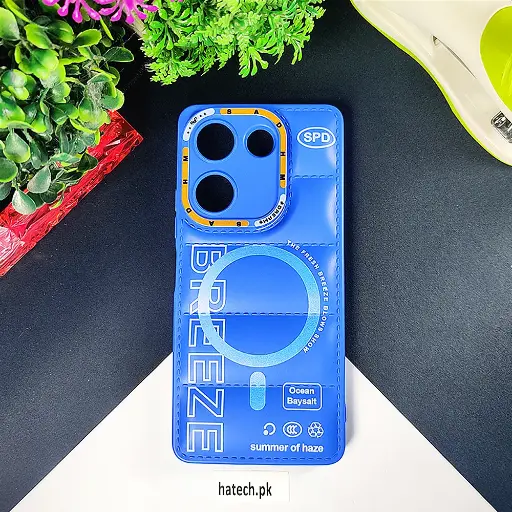 [PO14BTCMN20-13-3] Tecno Camon 20|Camon 20 Pro 3D Soft Silicone Puffer Printed Back Case (Blue)