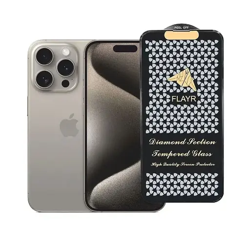 [PL6IP16PMX-5-2] Iphone 16 Pro Max Flayr Tempered Glass  