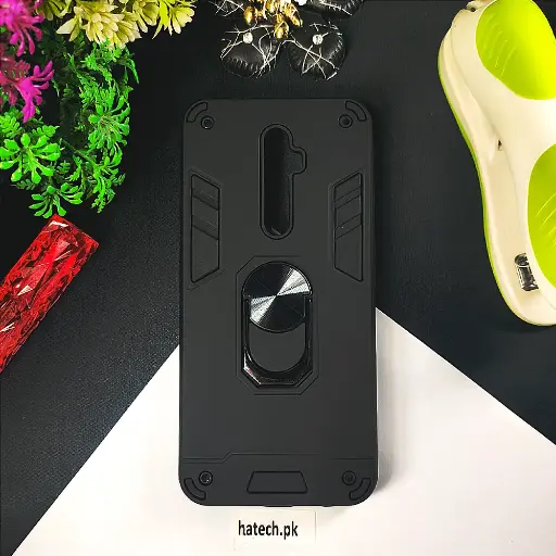 [PO39BORNO2F-1-2] Oppo Reno 2F|Reno 2Z Armour Back Case (Black)