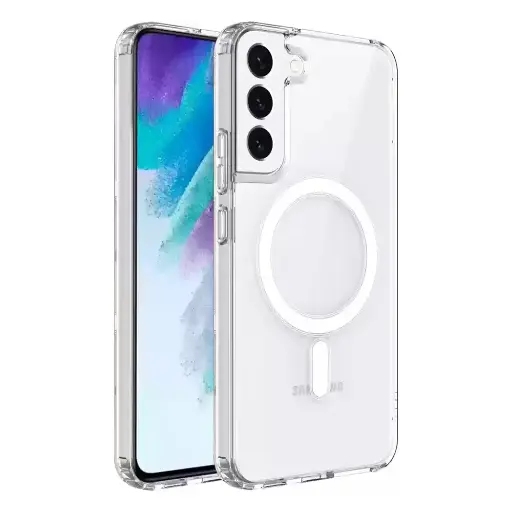 [PO7BSS21-11] Samsung Galaxy S21 Magnetic Magsafe Wirelees Transparent Back Case