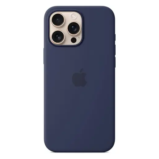[PO23BIP16PR-1-17] iPhone 16 Pro Original Official Soft Silky Back Case (Navy Blue)