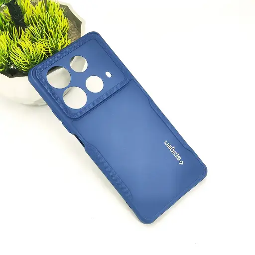 [PO14BINOT40-71-17] Infinix Note 40 Soft Silicone Back Case - Navy Blue, Flexible & Protective