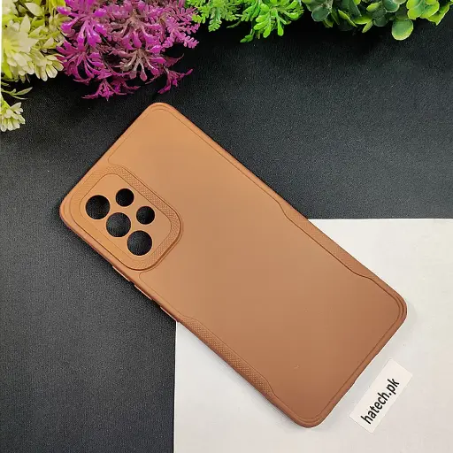 [PO14BSA53-71-13] Samsung A53 Soft Silicone Back Case (Brown)