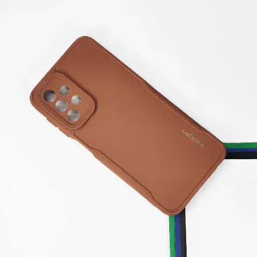 [PO14BSA53-71-13] Samsung A53 Soft Silicone Back Case - Stylish Brown Protection