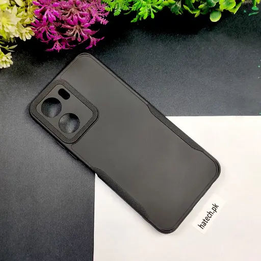 [PO14BVIY16-71-2] Black Soft Silicone Back Case for Vivo Y16/Y02S - Stylish Protection