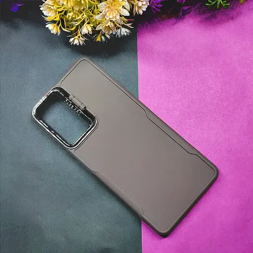 [PO14BSA55-72-36] Samsung Galaxy A55 5G Case Pro Camera Stand Soft Silicone Back Case (Natural Titanium)