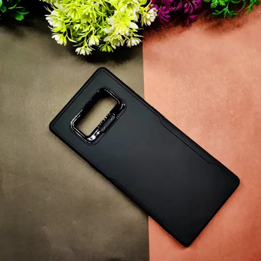 [PO14BSNOT8-72-2] Samsung Galaxy Note 8 Case Pro Camera Stand Soft Silicone Back Case (Black)