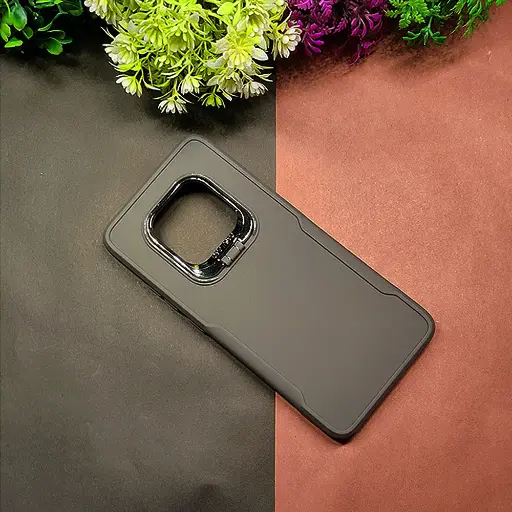 [PO14BVIS1PR-72-36] Vivo S1 Pro|Y51 Case Pro Camera Stand Soft Silicone Back Case (Natural Titanium)