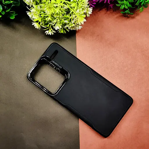 [PO14BMINOT13PRPL-72-2] Xiaomi Redmi Note 13 Pro Plus 4G Case Pro Camera Stand Soft Silicone Back Case (Black)