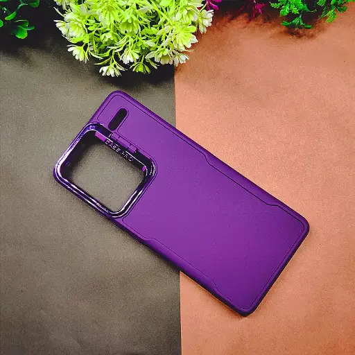 [PO14BMINOT13PRPL-72-12] Xiaomi Redmi Note 13 Pro Plus 4G Case Pro Camera Stand Soft Silicone Back Case (Purple)