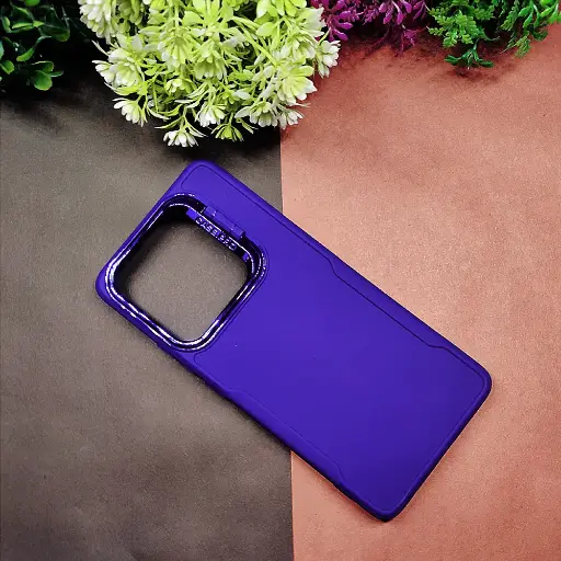 [PO14BINOT30PR-72-17] Infinix Note 30 Pro 4G Case Pro Camera Stand Soft Silicone Back Case (Navy Blue)