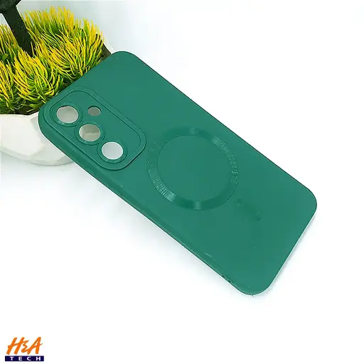 [PO14BSA35 5G-16-11] Samsung Galaxy A35 5G MagSafe Silicone Case - Green Soft Protection