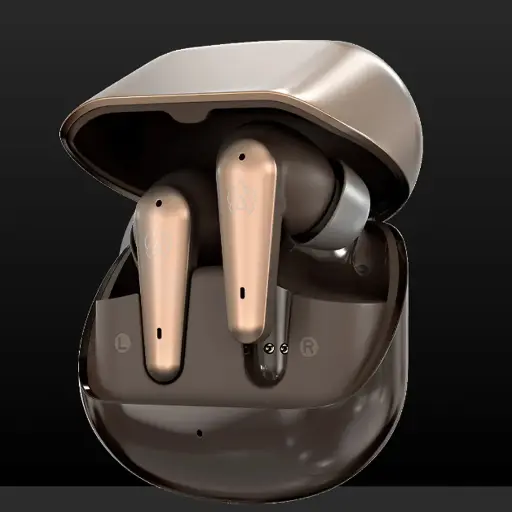 [HFB7AD8-19-1] Audionic 595 Wireless Bluetooth Earbuds Flip (White)