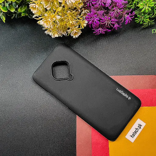 [PO14BVIS1PR-56-2] Vivo S1 Pro|Y51 2020|Y9s|V17 Spigen Soft Silicone Back Case (Black)