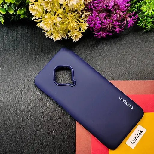[PO14BVIS1PR-56-17] Vivo S1 Pro|Y51 2020|Y9s|V17 Spigen Soft Silicone Back Case (Navy Blue)