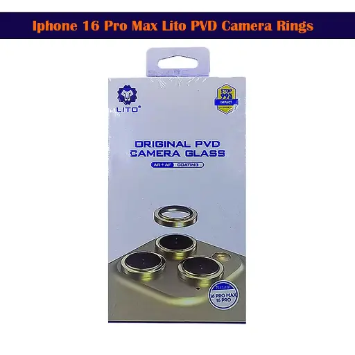 [PL14IP16PMX-8-42] Iphone 16 Pro Max Lito PVD Camera Rings (Dessert Titanium)  