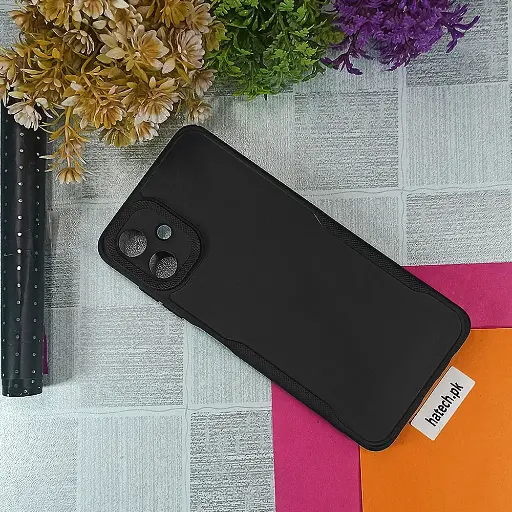 [PO14BSA06-71-2] Samsung A06 Soft Silicone Back Case (Black)