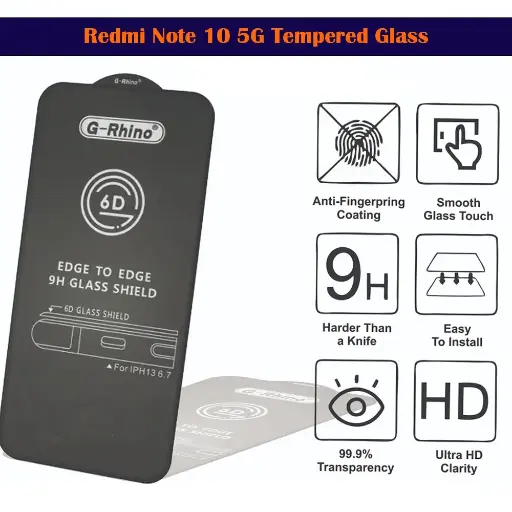 [PL6MI10-6-2] Redmi Note 10 5G Tempered Glass Screen Protector - Rhino Protection
