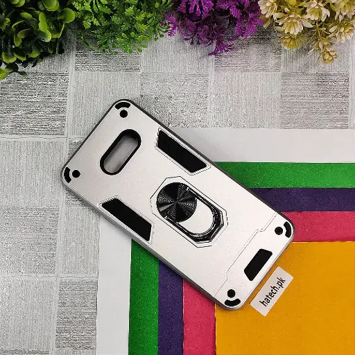 [PO39BLGG8XTHINQ-1-7] LG G8X|LG G8X ThinQ Armour Back Case (Silver)