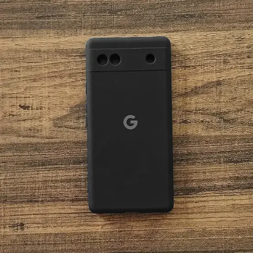 [PO23BGPXL6A-3-2] Google Pixel 6A Official Soft Silky Back Case (Black)