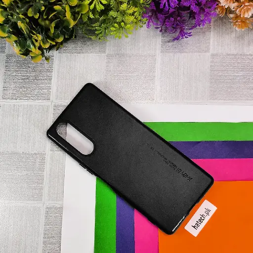 [PO32BXPR5-5-2] Sony Xperia 5|Xperia XZ5 Level Luxuary Leather Back Case (Black)