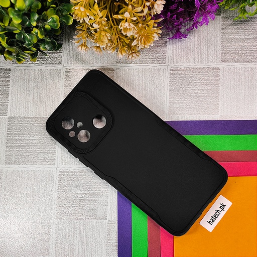 [PO14BMI12C-71-2] Redmi 12C HD Soft Silicone Back Case (Black)
