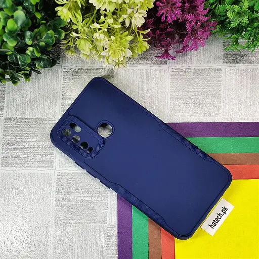 [PO14BVIY30-71-17] Vivo Y30|Y50 Soft Silicone Back Case (Navy Blue)