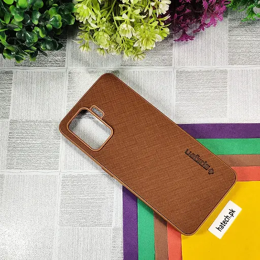 [PO32BOF19PR-16-13] Oppo F19 Pro|A94 Spigen Hard Dotted Leather Back Case (Brown)