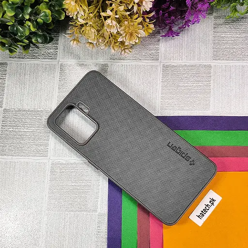 [PO32BOF19PR-16-36] Oppo F19 Pro|A94 Spigen Hard Dotted Leather Back Case (Natural Titanium)