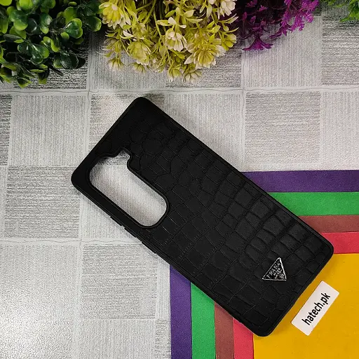 [PO55BIHOT50PRPL-7-2] Infinix Hot 50 Pro Plus 4G PRADA Crocodile Texture Leather Back Case (Black)  