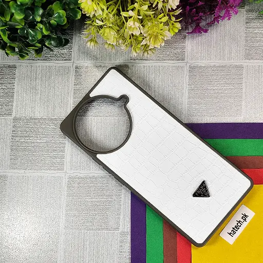 [PO55BTCMN30S-7-1] Tecno Camon 30S 4G|5G1 PRADA Crocodile Texture Leather Back Case (White) 