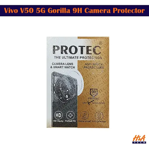 [PL14VIV50-1] Vivo V50 5G Gorilla 9H Camera Protection - Ultimate Lens Shield 