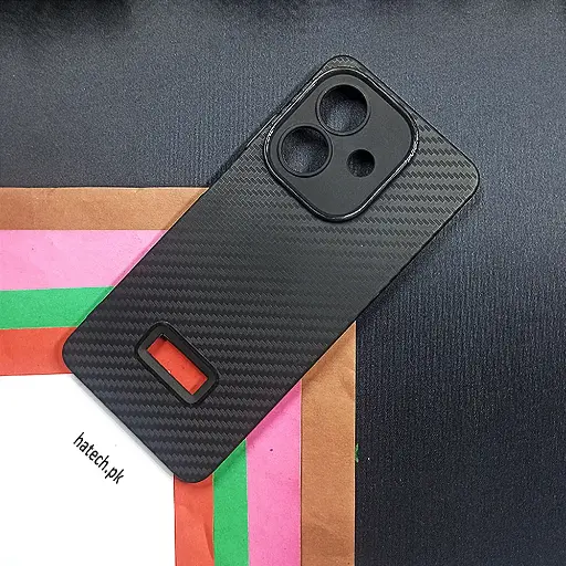 [PO4BOA3X-6-2] Oppo A3|A3X Carbon New Paper Back Case (Black)