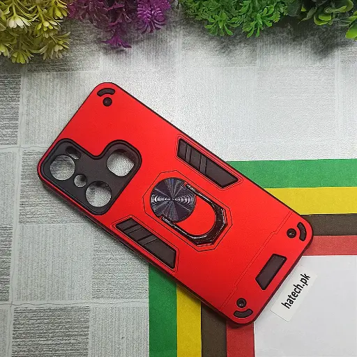 [PO39BIHOT20i-1-4] Infinix Hot 20i Armour Mobile Back Case (Red)