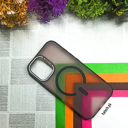 [PO6BIP16-20-2] iPhone 16 Unique Fosus MagSafe 3D Matte Back Case (Black)