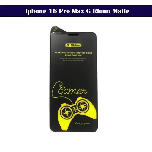[PL18IP16PMX-6-2] Iphone 16 Pro Max G Rhino Matte Tempered Glass  
