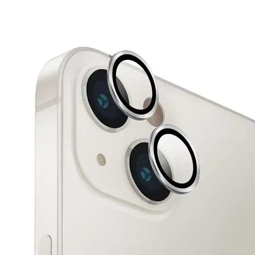 [PL14IP14PL-5-7] iPhone 14/14 Plus/15 Plus/15 Yoyo Silver Camera Rings - Premium Lens Protection 