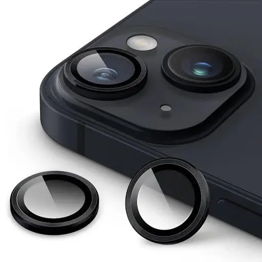 [PL14IP14PL-5-2] iPhone 14/14 Plus/15 Plus/15 Yoyo Black Camera Rings - Premium Lens Protection