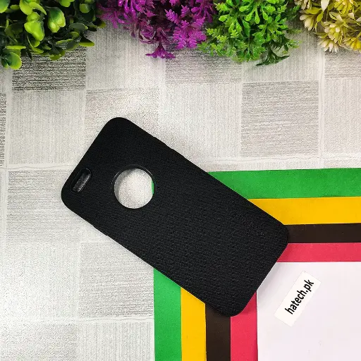 [PO32BIP6G-16-2] Iphone 6G Spigen Hard Dotted Leather Back Case (Black) 
