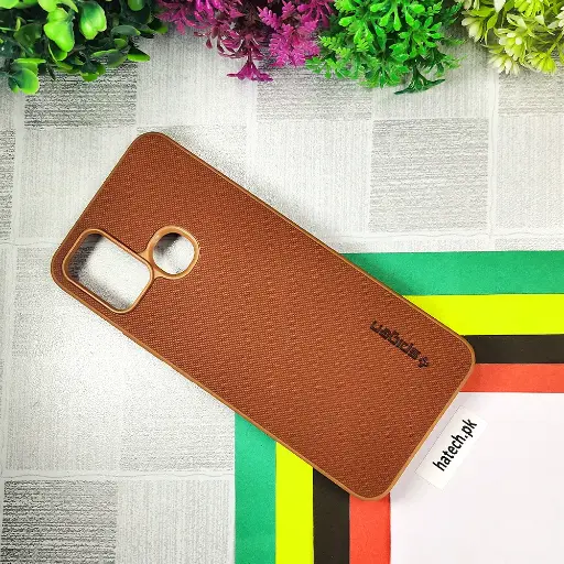 [PO32BOA53-16-13] Oppo A53 Spigen Hard Dotted Leather Back Case (Brown)