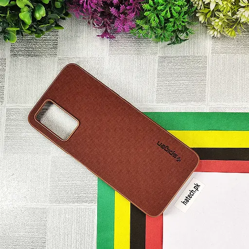 [PO32BOA76-16-13] Oppo A76/A96/Realme 9i Spigen Hard Dotted Leather Back Case (Brown)
