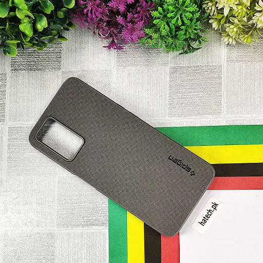 [PO32BOF21PR5G-16-9] Oppo F21 Pro 5G Spigen Hard Dotted Leather Back Case (Gray)