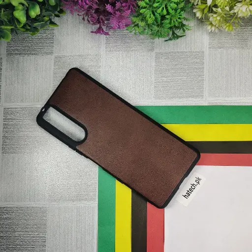 [PO32BXPR5MRKIII-2-34] Sony Xperia 5 Mark iii X-Level Luxuary Leather Back Case (Dark Brown)