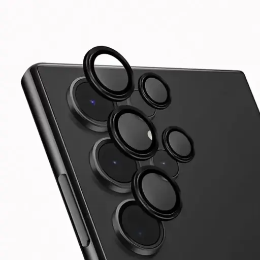[PL14SS24UL-5-2] Samsung S23 Ultra/S24 Ultra Camera Rings Yoyo - Black | Premium Lens Protection  