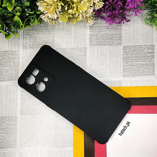 [PO14BOF21PR4G-74-2] Oppo F21 Pro 4G Carbon Texture Lining Soft Silicone Back Case (Black)