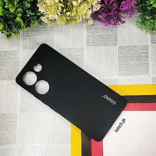 [PO23BTCMN20-9-2] Tecno Camon 20|Camon 20 Pro Eouro Official Soft Silky Back Case (Black)