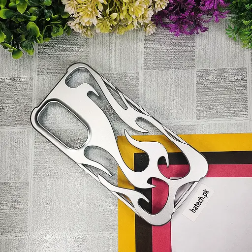 [PO38BSA54-13-7] Samsung Galaxy A54 FlameFlex Metal Feel Flexible Shock Proof Case (Silver)